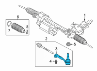 OEM BMW 740i xDrive Steering Gear-Outer Tie Rod End Diagram - 32-10-6-868-687