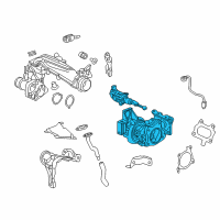 OEM 2021 Honda CR-V Turbocharger Assembly Diagram - 18900-5PA-A01