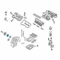 OEM 2014 Hyundai Genesis Sprocket-Crankshaft, LH Diagram - 23121-3CGA3