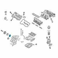 OEM 2012 Hyundai Azera Sprocket-Oil Pump Diagram - 23123-3CGA1