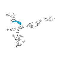 OEM 2003 Toyota 4Runner Exhaust Manifold Diagram - 17150-31011