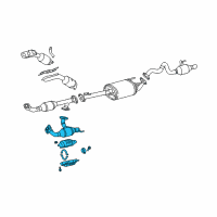 OEM 2007 Toyota 4Runner Converter & Pipe Diagram - 17450-31030