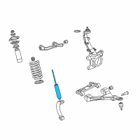 OEM Chevrolet Trailblazer Front Shock Absorber Diagram - 15098726