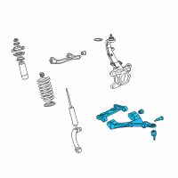 OEM GMC Envoy XL Lower Control Arm Diagram - 19133555