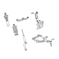 OEM Chevrolet SSR Axle Beam Mount Diagram - 15158965