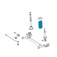 OEM 2015 Toyota Corolla Coil Spring Diagram - 48231-02D10