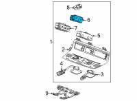 OEM 2020 Chevrolet Corvette Hazard Switch Diagram - 23392579