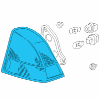 OEM 2004 Honda Civic Lamp Unit, R. Diagram - 33501-S5B-A01