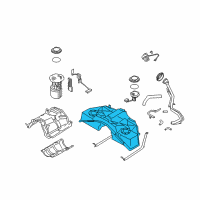 OEM 2017 Infiniti Q70 Tank Assy-Fuel Diagram - 17202-1MG0A