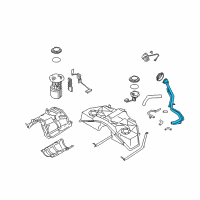 OEM 2016 Infiniti Q50 Tube Assy-Filler Diagram - 17221-6HH0A