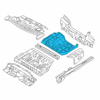 OEM 2002 Kia Spectra Panel-Trunk Floor Diagram - 0K2AA53730B