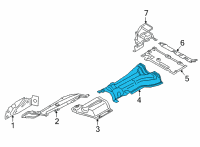OEM BMW X3 FUEL TANK HEAT INSULATION Diagram - 51-48-8-072-959