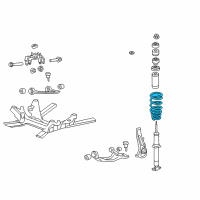 OEM 2015 Cadillac CTS Coil Spring Diagram - 25957801