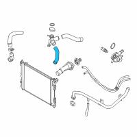 OEM 2014 Kia Forte5 Hose-Radiator Upper Diagram - 25411A2000