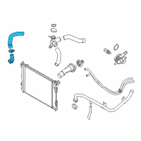 OEM 2015 Kia Forte Koup Hose-Radiator Lower Diagram - 25412A7000