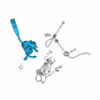 OEM 2010 Ford F-250 Super Duty Gearshift Housing Diagram - 8C3Z-7210-A