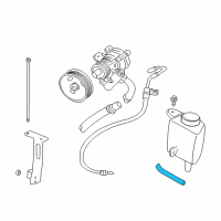 OEM 2002 Dodge Dakota Line-Power Steering Return Diagram - 52106713AC