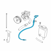 OEM 2002 Dodge Dakota Line Pkg-Power Steering Pressure Diagram - 52038945