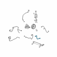 OEM Saturn Outlook Hose Asm-P/S Fluid Cooler Inlet Diagram - 25792764