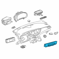 OEM 2019 Buick Regal Sportback Dash Control Unit Diagram - 39177121