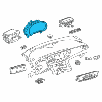 OEM 2018 Buick Regal Sportback Cluster Diagram - 39123420