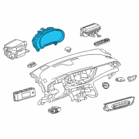 OEM Buick Instrument Cluster Diagram - 39200848
