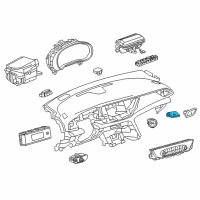 OEM 2018 Buick Regal TourX Hazard Switch Diagram - 39100704