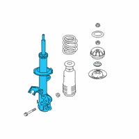 OEM 2020 Nissan Kicks Strut Kit-Front Suspension, LH Diagram - E4303-5RL0C