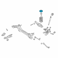 OEM 2007 Kia Sedona Pad-Rear Spring, Upper Diagram - 553414D000DS