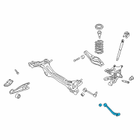 OEM 2009 Kia Sedona Arm Assembly-Rear Upper LH Diagram - 552304D001