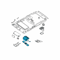 OEM Nissan Pathfinder Lamp Assembly-Map Diagram - 26430-ZL03A