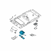 OEM 2010 Nissan Xterra Lamp Assembly-Map Diagram - 26430-EA012