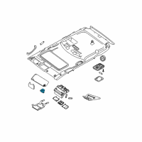 OEM 2015 Nissan Xterra Holder SUNVISOR Diagram - 96409-EA00C