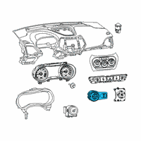 OEM 2018 Chrysler Pacifica Switch-HEADLAMP Diagram - 68154353AE