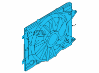 OEM Ford MOTOR AND FAN ASY - ENGINE COO Diagram - LX6Z-8C607-D