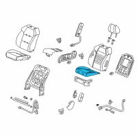 OEM 2010 Acura MDX Pad, Right Front Seat Cushion Diagram - 81137-STX-A01