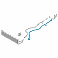 OEM 2020 BMW 740i xDrive TRANSMISSION OIL COOLER LINE Diagram - 17-22-9-468-404