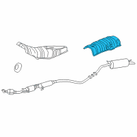 OEM Toyota Prius Heat Shield Diagram - 58327-47010