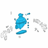 OEM 2012 BMW M6 Intake Silencer Diagram - 13-71-7-843-290