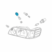 OEM 2001 Nissan Altima Headlamp Socket Assembly Diagram - 26243-0Z800