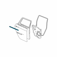 OEM Chrysler WEATHERSTRIP-Rear Door Belt Diagram - 5054118AH