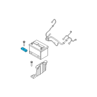 OEM Jeep Bracket-Battery Diagram - 55397393AC