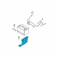 OEM 2018 Jeep Wrangler JK Tray-Battery Diagram - 68079473AG