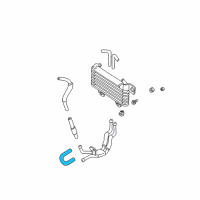 OEM 2002 Hyundai Santa Fe Hose-Oil Cooler Diagram - 25421-3F600