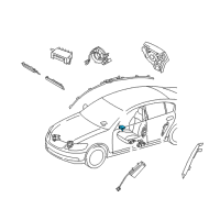 OEM Lexus Sensor Assembly, Air Bag Diagram - 89170-30800