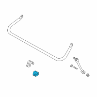 OEM 1998 Jeep Wrangler BUSHING-SWAY Bar Diagram - 52088378