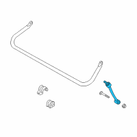 OEM 2003 Jeep Wrangler Link-SWAY ELIMINATOR Diagram - 52087771AB