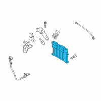 OEM 2007 Kia Rondo Engine Computer Ecu Diagram - 3910225100