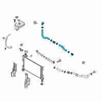 OEM 2017 Hyundai Sonata Hose Assembly-Radaator, Lower Diagram - 25415-E6000