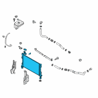 OEM 2017 Hyundai Sonata Radiator Assembly Diagram - 25310-E6100